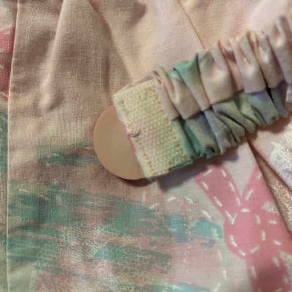 Vintage Randi of California Pink Pastel Floral Sleeveless Romper Belt Size 8 - Picture 5 of 8
